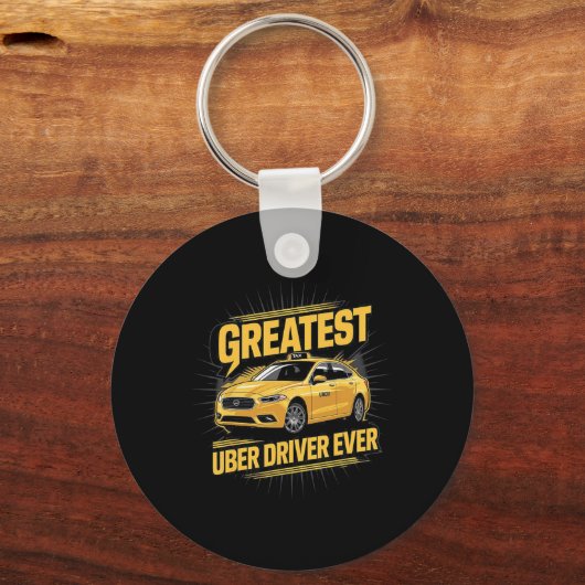 Beste Uber-chauffeur ooit Uber-chauffeur Grappig 1 Sleutelhanger (Voorkant)