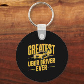 Beste Uber-chauffeur ooit Uber-chauffeur Grappig 1 Sleutelhanger (Voorkant)