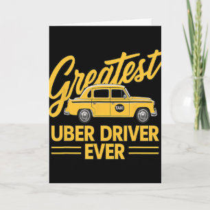 Beste Uber-chauffeur ooit Uber-chauffeur grappig 4 Kaart