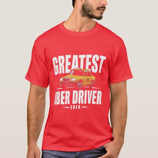 Beste Uber-chauffeur ooit Uber-chauffeur Grappige  T-shirt (Voorkant)