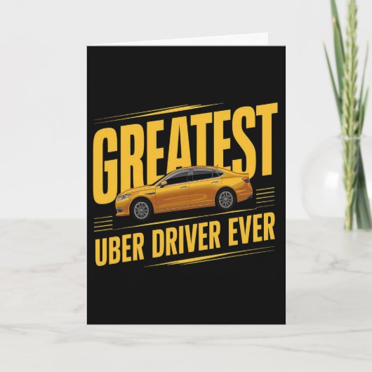 Beste Uber-chauffeur ooit Vaderdag 1 Kaart (Voorkant)
