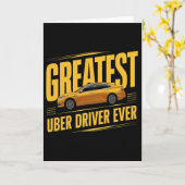 Beste Uber-chauffeur ooit Vaderdag 1 Kaart (Gele Bloem)