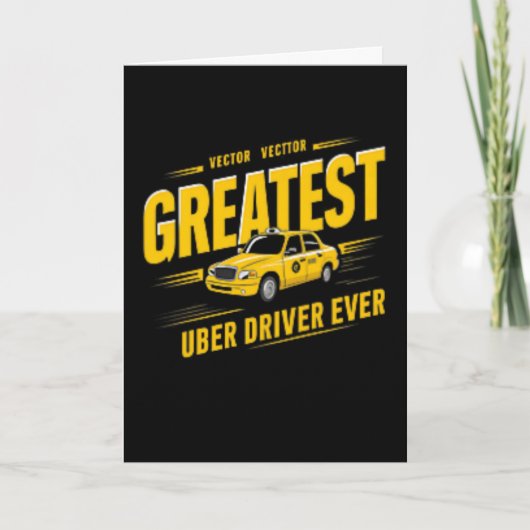 Beste Uber-chauffeur ooit Vaderdag 2 Kaart (Voorkant)