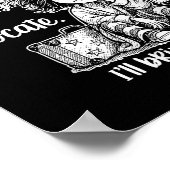 Beste UFO loten Ik ben ingepakt en klaar om te ver Poster (Hoek)