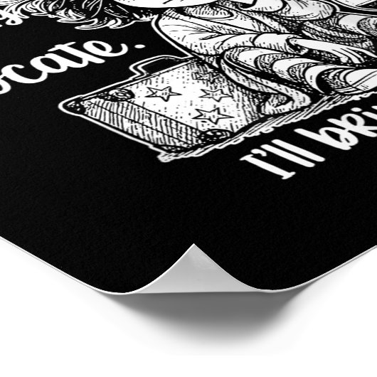 Beste UFO loten Ik ben ingepakt en klaar om te ver Poster (Hoek)