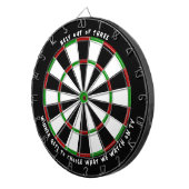 "BESTE UIT DRIE" Custom Darts Game Winner Prize Dartbord (Voorkant Rechts)