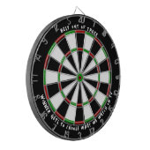 "BESTE UIT DRIE" Custom Darts Game Winner Prize Dartbord (Voorkant Links)