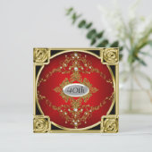 Beste uitnodiging van de partij van de Gouden Dag  (Staand voorkant)