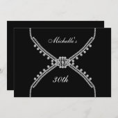 Beste uitnodiging van de Zwarte Partij van de Dage (Voorkant / Achterkant)