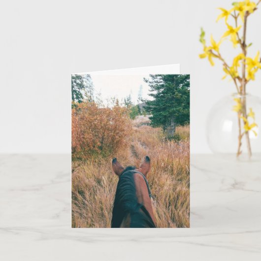 Beste uitzicht - 4" x 5,6" Notitiekaart (Gele Bloem)