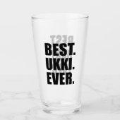Beste Ukki ooit Finse grootvader Glas (Voorkant)