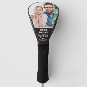 Beste UNCLE op Par Custom Photo Vaderdag Golfheadcover (Voorkant)