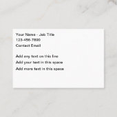 Beste Unieke Huis Schilderij Visitekaartje (Achterkant)