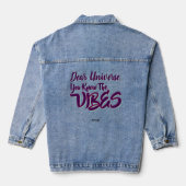 Beste universum, Je kent de vibes - Trendy Denim Jacket (Achterkant)