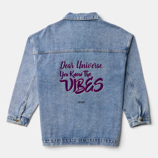 Beste universum, Je kent de vibes - Trendy Denim Jacket (Achterkant)