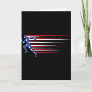 Beste Usa Amerikaanse Vlag Atletiek Geschenk Team Kaart