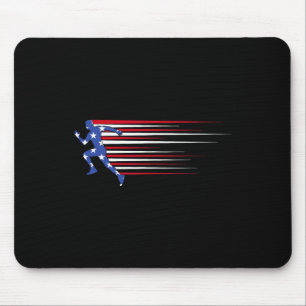 Beste Usa Amerikaanse Vlag Atletiek Geschenk Team Muismat
