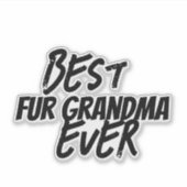 'Beste vachtoma ooit' Grappig speels cadeau Sticker (Voorkant)