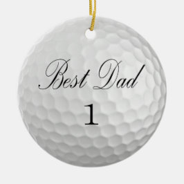 Beste vader 1 Golf Ball Keramisch Ornament