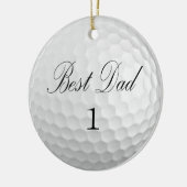 Beste vader 1 Golf Ball Keramisch Ornament (Links)