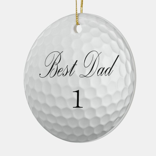 Beste vader 1 Golf Ball Keramisch Ornament (Links)