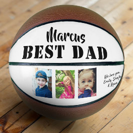 Beste Vader 3 Foto Collage Vaderdag Basketbal
