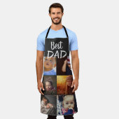 Beste vader 6 Foto Collage Familie Foto Gray Schort (Gedragen)