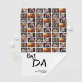 Beste vader 6 Foto Collage Family Photo Patroon Golfhanddoek (Insitu)