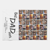 Beste vader 6 Foto Collage Family Photo Patroon Theedoek (Horizontaal)