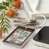 Beste vader! 6 Foto's Aangepast bericht Robuust ho Sleutelhanger (Voorkant Rechts)