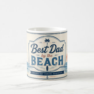 Beste vader aan het strand Vaderdag mok