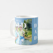 *Beste Vader Aangepaste 2 Foto Collage Golfbaan Koffiemok (Voorkant links)
