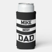 Beste vader aangepaste minimalistische vader dag c seltzer blikjeskoeler (Seltzer Voorkant)