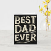 Beste vader aller tijden van dochter zoon verjaard kaart (Gele Bloem)