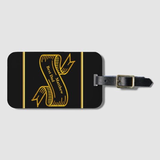 Beste vader bagagelabel (Voorkant (horizontaal))