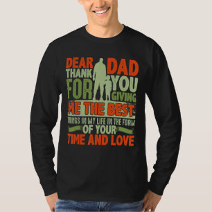 Beste vader, bedankt voor je beste spullen. t-shirt