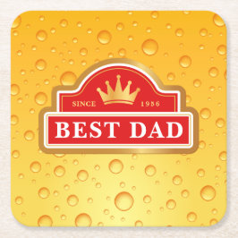 Beste vader Beer Mat Kartonnen Onderzetters