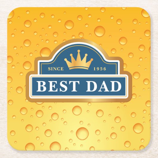 Beste vader Beer Mat Kartonnen Onderzetters (Voorkant)