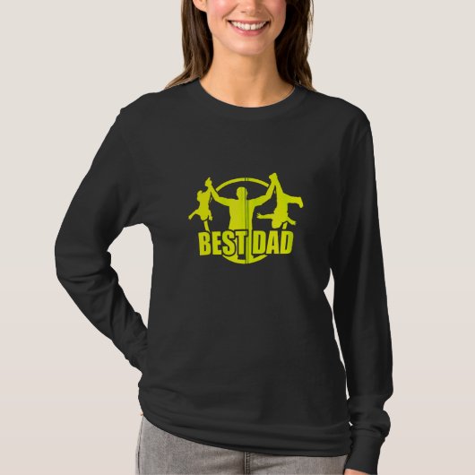 Beste vader beste vader Zip T-shirt (Voorkant)