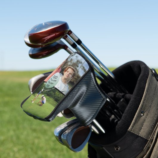 Beste vader beter dan Par Photo Collage Putter Golfheadcover (Insitu)