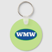 Beste vader bij Par! Monogram Golf Pet Sleutelhanger (Achterkant)