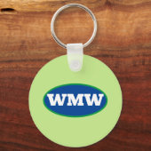 Beste vader bij Par! Monogram Golf Sleutelhanger (Achterkant)