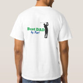 Beste vader bij Par! Vaderdag T-shirt (Achterkant)