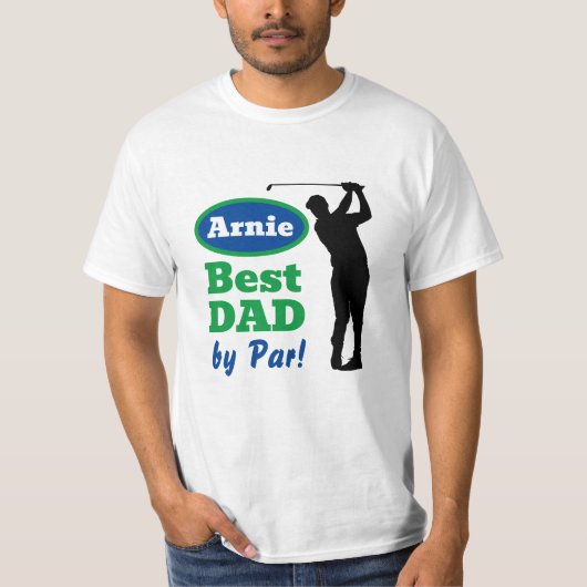 Beste vader bij Par! Vaderdag T-shirt (Voorkant)
