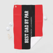 Beste vader bij uitstek vaderdag cadeau golfhanddoek (Insitu)