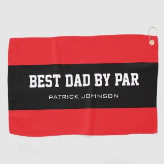 Beste vader bij uitstek vaderdag cadeau golfhanddoek