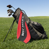 Beste vader bij uitstek vaderdag cadeau golfhanddoek (Groen)