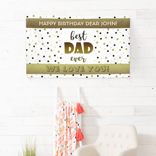 Beste vader Birthday Spandoek (Insitu)