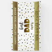 Beste vader Birthday Spandoek (Verticaal)