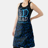 Beste vader Blauwe Camouflage Naam Gepersonaliseer Schort (Insitu)